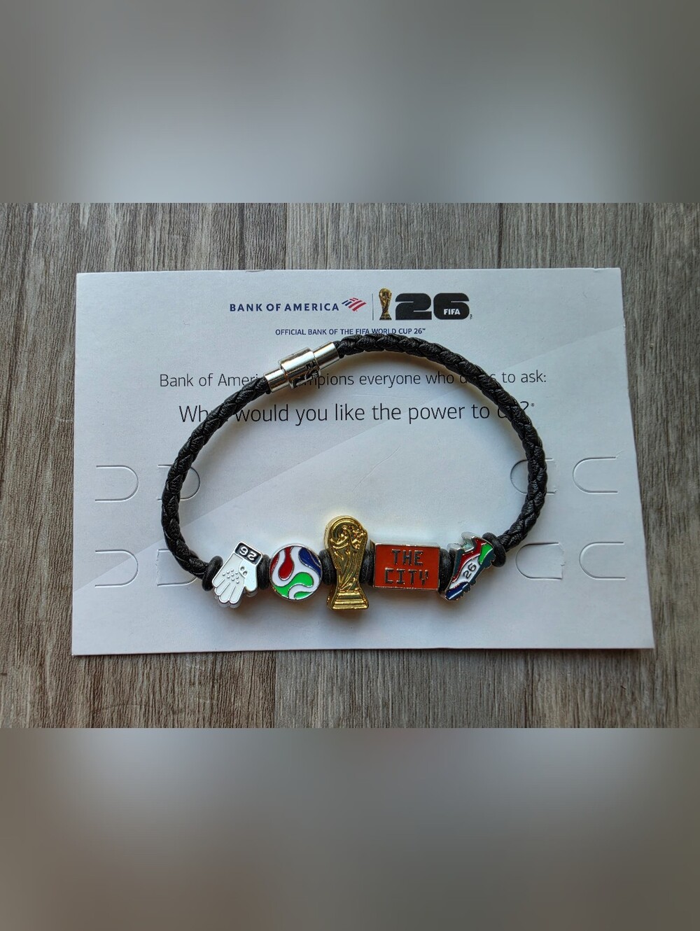 2026 World Cup Fifa Charm The City Bracelet Black Band